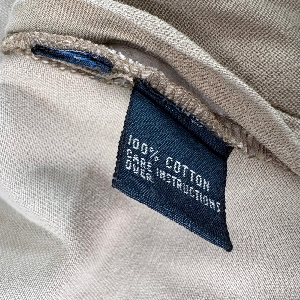 Polo Ralph Lauren Cargo Pants Tan Khaki Cotton Chino Utility Mens 46x30 VTG 90s - Picture 6 of 16